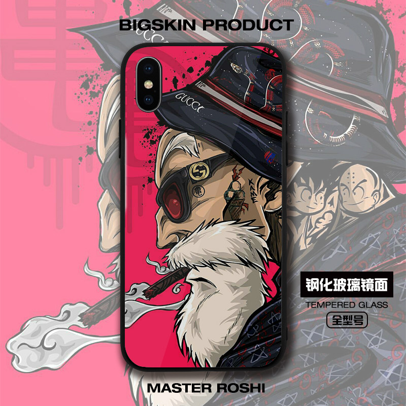 Suitable for Apple 8plus mobile phone protective shell p30 trend Dragon Ball p40pro Huawei mate30 mobile phone protective shell nova5pro