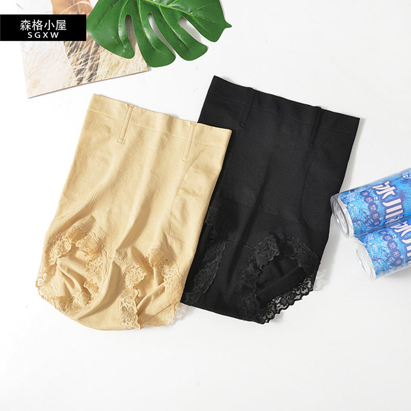 Yangjin body 1907 high waist corset pants thin section postpartum shaping waist triangle lace fat burning hip glacier underwear