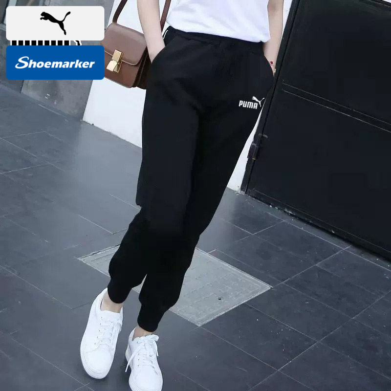 Puma Women's Pants 2026 New Sports Pants Casual Cuffed Slim Pants Training Long Pants Sweatpants 682126