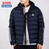 Áo khoác cotton Adidas Adidas nam 2020 mùa xuân mới thể thao áo khoác bông có mũ trùm đầu ấm áp áo khoác cotton DZ1412 - Quần áo độn bông thể thao Quần áo độn bông thể thao