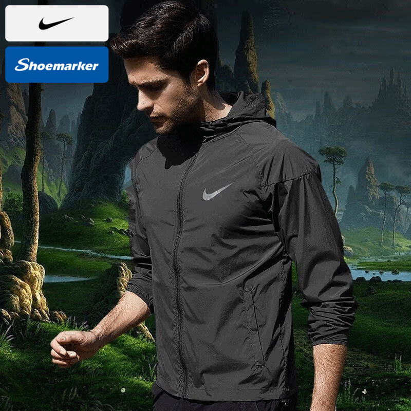 Nike Nike Quick-Drying Jacket Men's Autum New Sportswear Windproof Training Fitness Jacket Cu5354-010