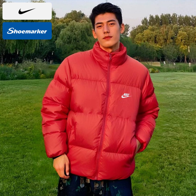Nike Red down Jacket for Men 2025 Spring New Style Casual Warm Sports Jacket Fz5029