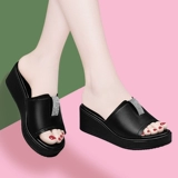 Тапочки, обувь, летние универсальные модные сандалии, слайдеры, из натуральной кожи