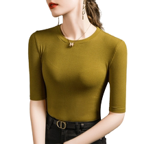Shining Arts Latin Dance Practice Clothes Womens Tops New Threaded Sleeves Slim-fitting Social National Standard Modern Dance Performance Clothes