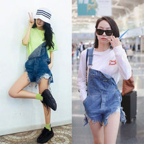 R13 Song Qian with the same paragraph age-reducing girly style old and worn tassel casual denim shorts