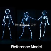 LED Light Clothing EL Wire Suits Illuminated Costumes