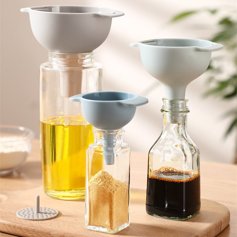 Plastic Funnel Milk Powder Conical Anti-Spread Funnel Small Caliber Filter Kitchen Inverted Oil Funnel Wine Liquid Racking
