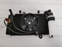 Applicable to War Falcon little Ninja motorcycle elegant water tank fan Yongyuan radiator wind water cooling horizon 350