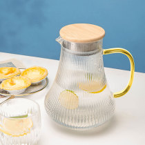 Cold kettle glass heat-resistant high temperature household cool white boiled water bottle water cup teapot set large-capacity cold kettle