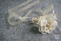 Xianmei banquet high-end flash diamond flowers Bride bridesmaid wedding wedding wrist flowers Korean small fresh bracelet flowers