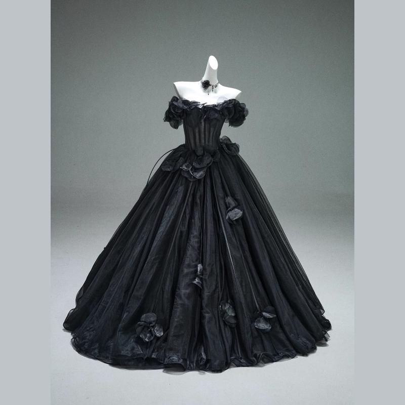 Plus-Size Evening Dress for Chubby Girls, Slimming and Tummy-Concealing, High-End Feel, 100kg Extra-Large Size Dress for Girls