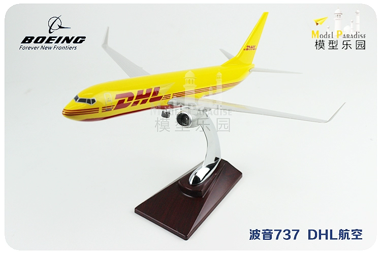 Boeing 737DHL DHL express 32 cm mô phỏng máy bay mô hình express hậu cần hàng không tĩnh máy bay mô hình đồ trang trí