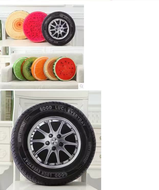 Dễ thương trái cây dưa hấu văn phòng mô phỏng nhà gối ghế sofa đệm đệm dày có thể giặt ghế đệm tựa lưng