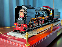 Mao Zedong steam locomotive old locomotive model simulation alloy alloy assembly collection 1:48 limited edition