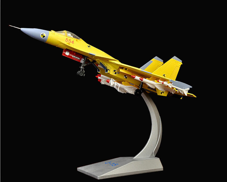 J 15 aircraft model China Liaoning ship carrier carrier J 15 yellow leather machine simulation air model alloy 1:72