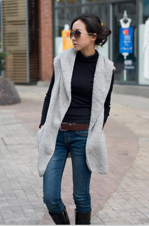 Gilet femme en Mélange de cachemire - Ref 3316765 Image 17