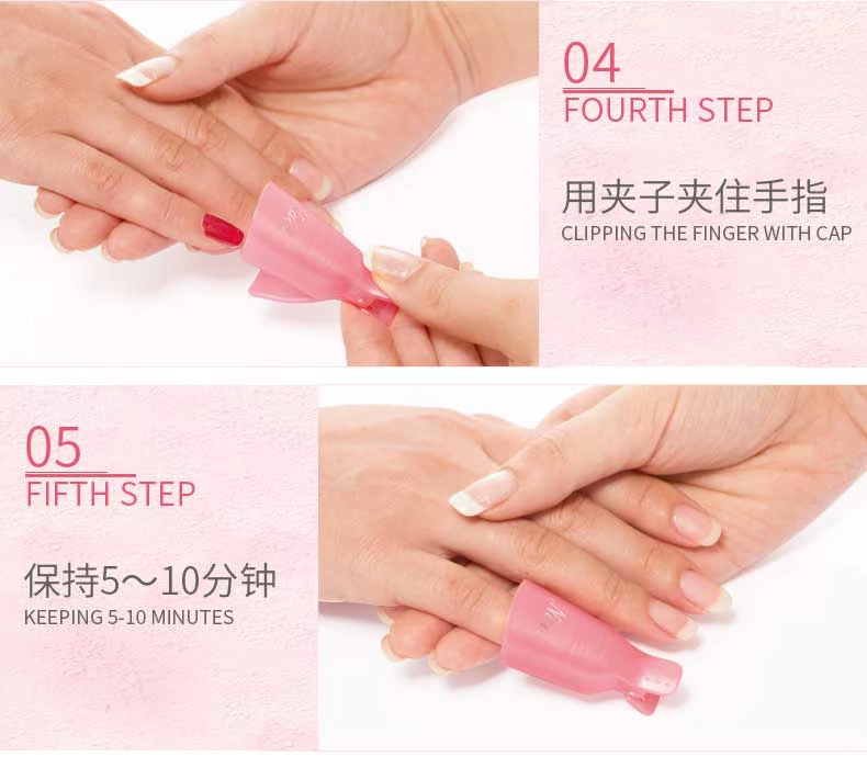 Công cụ dỡ bỏ clip tay áo của công cụ dỡ tải clip kẹp giấy bạc thay vì dỡ keo dán móng tay (10 hộp) - Công cụ Nail