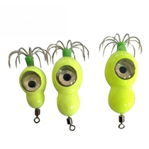 Flash lights night squid hook without piercing 10 hook fishing fishing LED hoist puff octatos squid hook