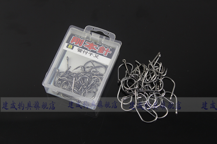 Guan Fuqian và móc nhập khẩu từ Nhật Bản có dây thép gai và hàng ngàn crochet đóng hộp hooks thiết bị đánh cá số lượng lớn hooks