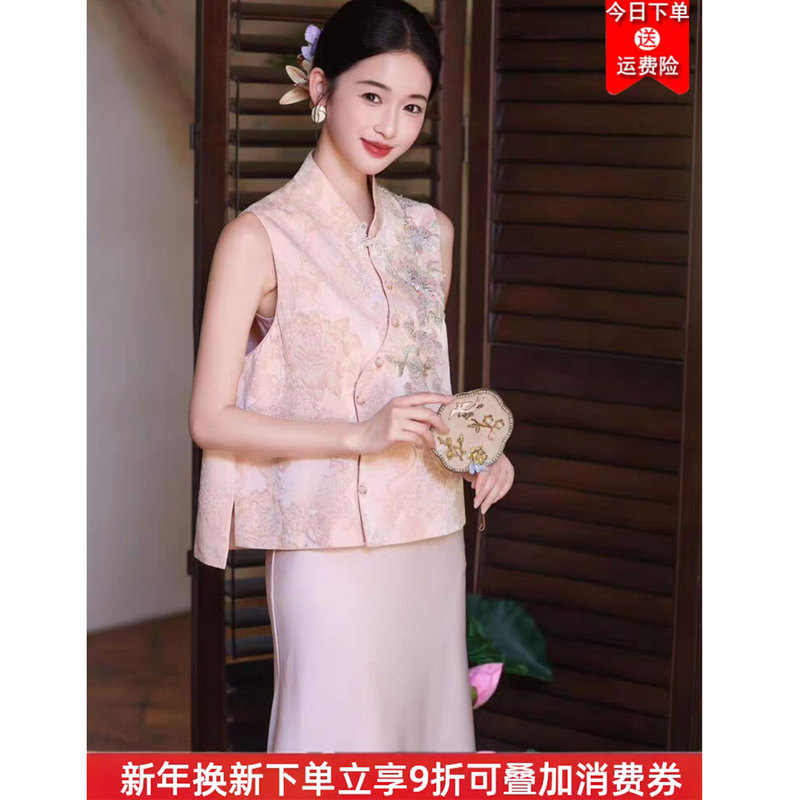 New Chinese-Style Engagement Dress 2025 New Bride's Toast Dress Cheongsam Morning Gown Petite Pregnant Women Homecoming Autumn and Winter