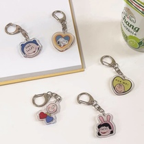 Charlie Lucy keychain bag Ins cute acrylic cartoon pendant