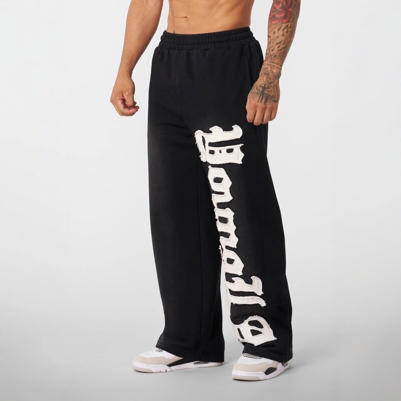 Youngla American Style New Men's Sports Pants Jogger Fitness Cotton Embroidered Straight-Leg Casual Pants Youngla American Style New Men's Sports Pants Jogger Fitness Cotton Embroidered Straight-Leg Casual Pants
