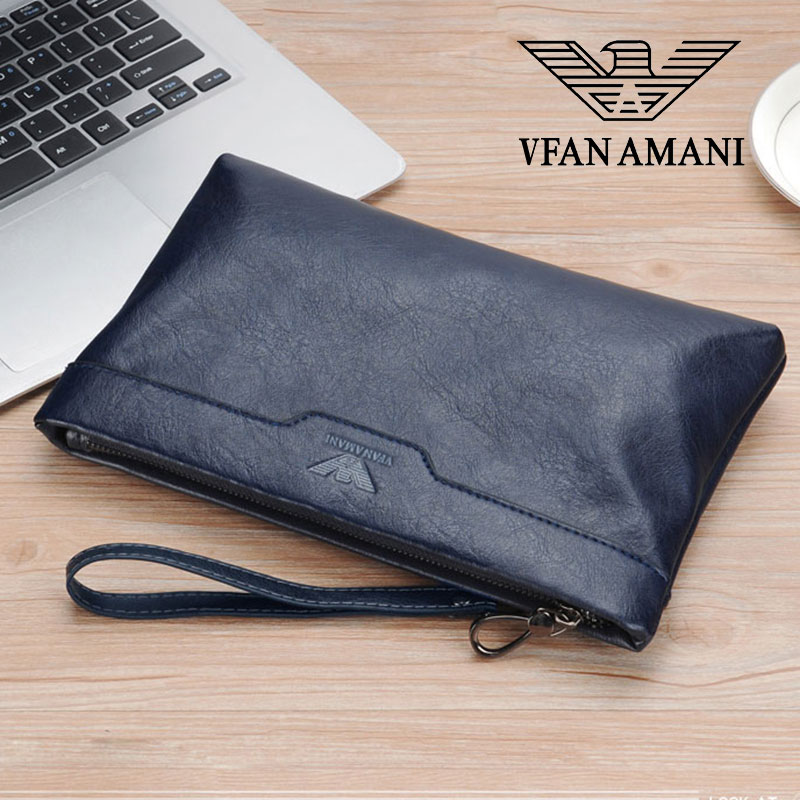 VFYWMANI men handbag leather fashion bag envelope bag handbag handbag business leisure handbag bag male tide