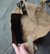 1960s Soviet style 53 drum bag khaki thick canvas tool bag retro shoulder backpack red theme collection