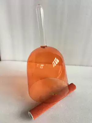 4-step light-through Orange handheld crystal bowl d-tone yoga sound therapy singing meditation artifact scale chakra energy Bowl