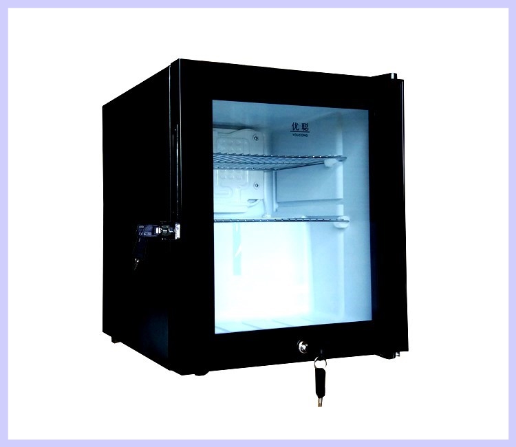 Double lock food sample cabinet Company kindergarten school canteen sample refrigerator Vertical refrigerated fresh-keeping display cabinet