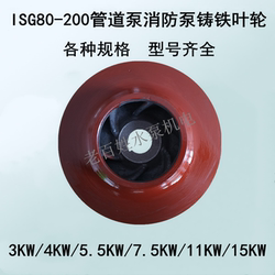 ISG80-200 파이프라인 펌프 원심 펌프 주철 임펠러 4/5.5/7.5/11/15KW/22KW 워터 펌프 액세서리