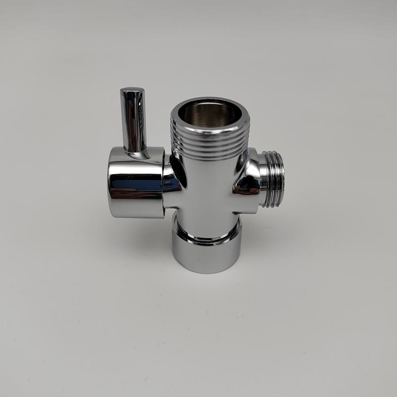 Full copper water distributor in one-in-two-out shower shower accessories Quick-open three-way changeover valve 4 for 6-minute conversion water valve