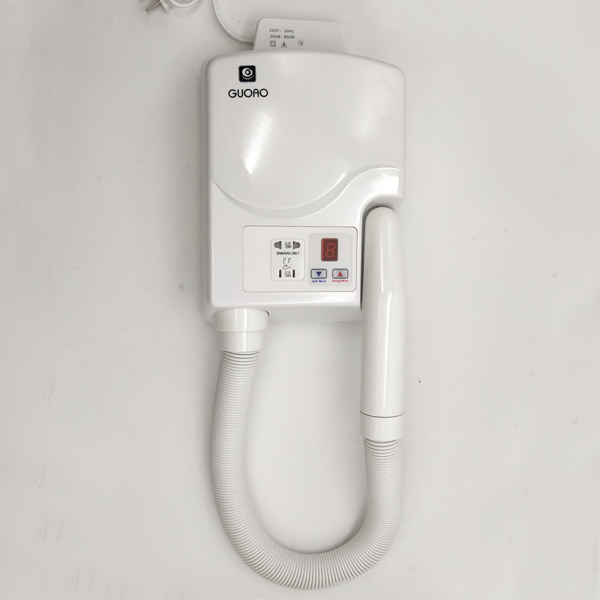 Powder room double-use high-grade constant temperature skin dryer Dry body air dryer Digital display hair dryer Wall-mounted