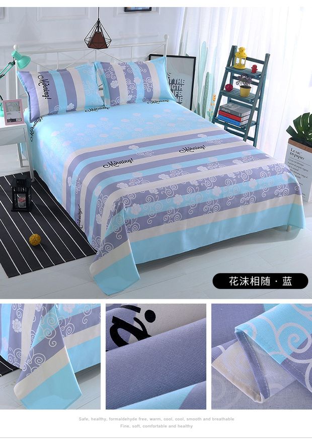 Tấm bông đơn mảnh vải thô cũ đôi vải dày mã hóa tấm vải cotton 1.5 1.8 2.0 mét ra trải nệm