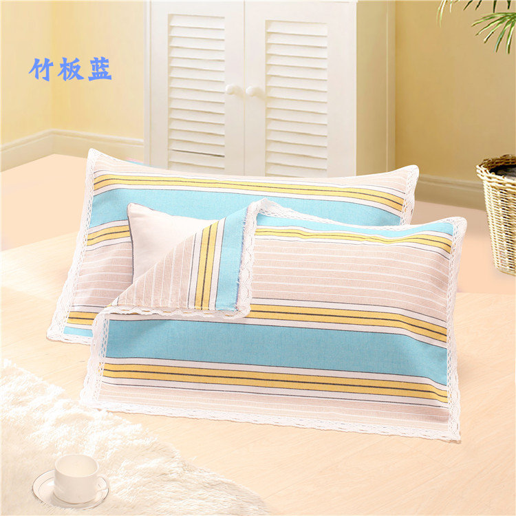 Cũ vải thô gối khăn dày mã hóa để tăng bông đơn gối khăn ren người lớn gối khăn cặp Ý tưởng từ khóa