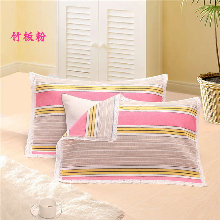 Cũ vải thô gối khăn dày mã hóa để tăng bông đơn gối khăn ren người lớn gối khăn cặp Ý tưởng từ khóa