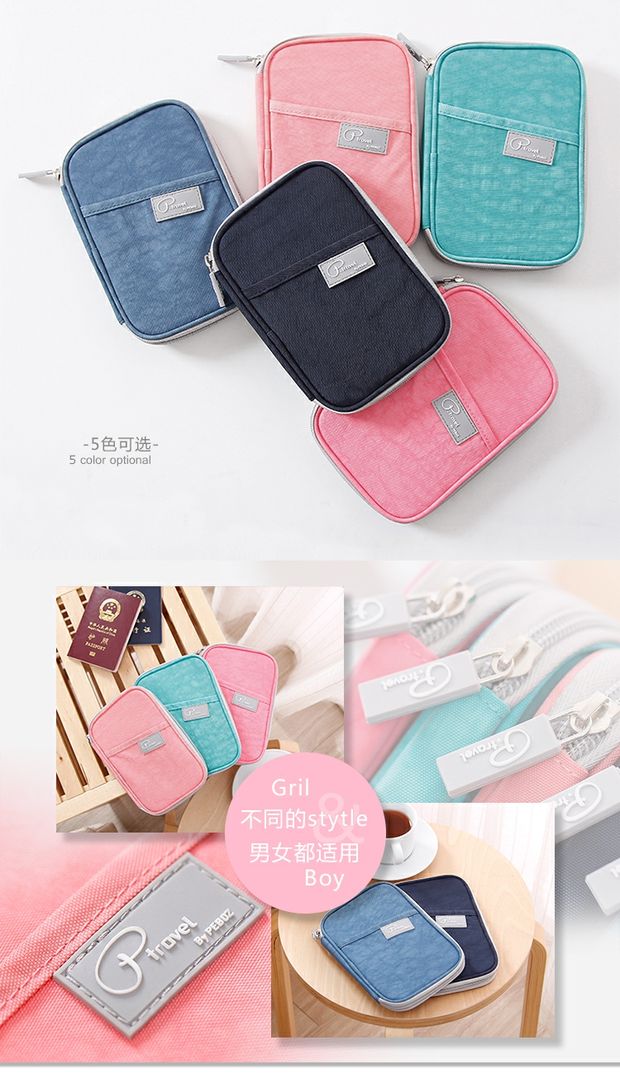 Gói hộ chiếu du lịch Thẻ tài liệu Gói tài liệu Túi đa năng Hộ chiếu Clip Ví Túi du lịch Túi lưu trữ - Ví / chủ thẻ mẫu ví da nam