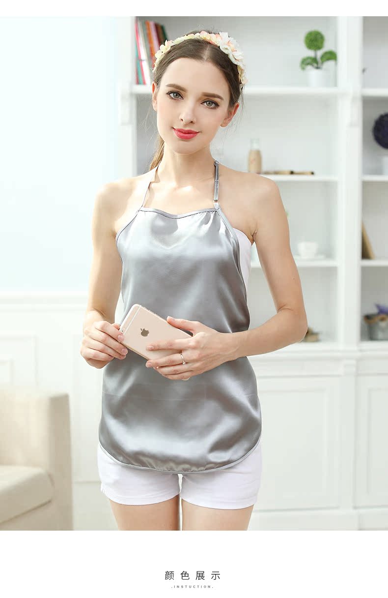 Váy phù hợp với bà bầu chính hãng mặc tạp dề chống bức xạ mùa xuân và mùa thu phụ nữ mang thai áo phóng xạ áo khoác chống bức xạ
