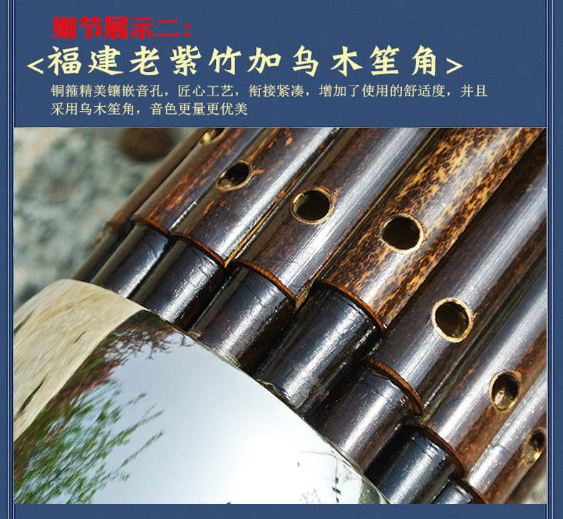 笙乐器专业级21簧独奏圆笙 | 民间红白喜事D调乌木笙角紫竹苗高音笙,吹响你的音乐梦想!-笙-淘宝好物网