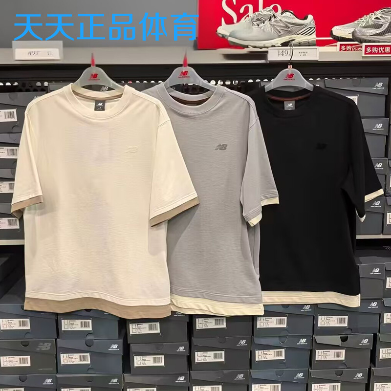 New Balance Nb Men's Comfortable and Versatile Sports Casual Short-Sleeved T-Shirt Mtt52301 New Balance Nb Men's Comfortable and Versatile Sports Casual Short-Sleeved T-Shirt Mtt52301