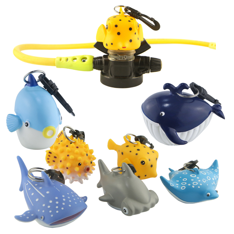 Diving regulator mouthpiece protective cover Cartoon spare two-stage head quick release fixed buckle mouthpiece dust cover