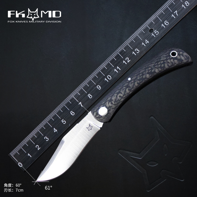 Italian FOX Fox M390 steel folding knife high hardness multi-function outdoor portable mini pocket knife