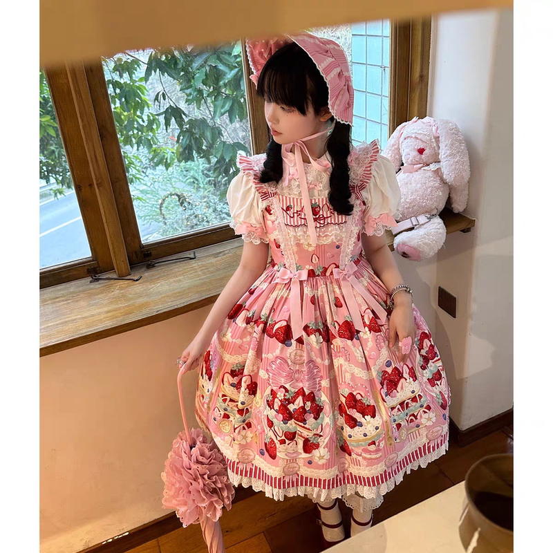 Striped Strawberry Lolita In-Store Stock, Brand New, Unopened, Authentic Product