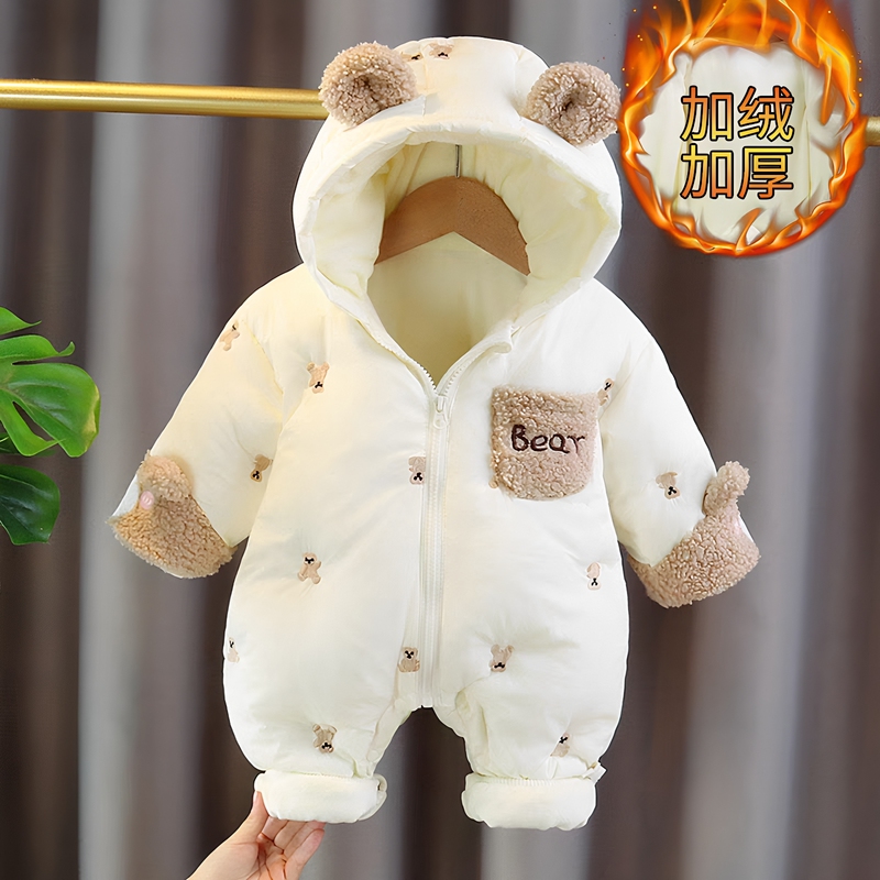 Baby Winter Jumpsuit, Outdoor Romper, Super Cute Baby Coat, Deep Autumn and Winter Padded Cute Toddler Clothing Baby Winter Jumpsuit, Outdoor Romper, Super Cute Baby Coat, Deep Autumn and Winter Padded Cute Toddler Clothing