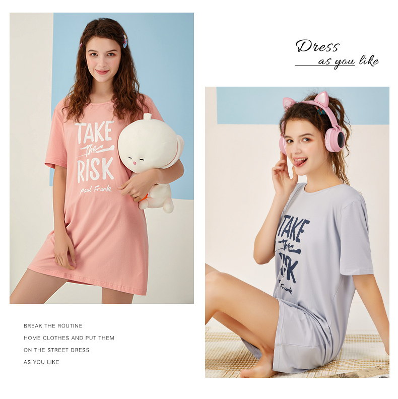 大嘴猴 女士 60S精梳纯棉 可爱家居服 图6