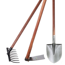 Three-piece planting set for household vegetables complete collection of agricultural tools shovel hoe weeding plowing and digging artifact
