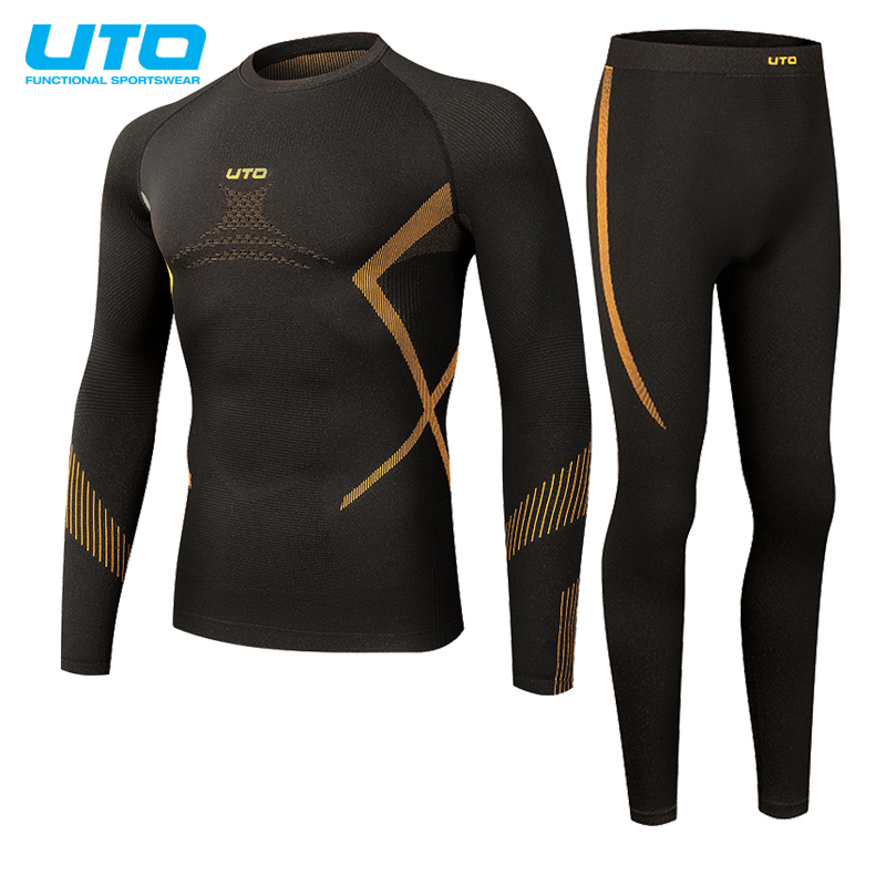 Uto Uto Ski Quick-Drying Clothing Men's Outdoor Functional Underwear Women's Sports Compression Clothing Sweat-Wicking Thermal Underwear Set