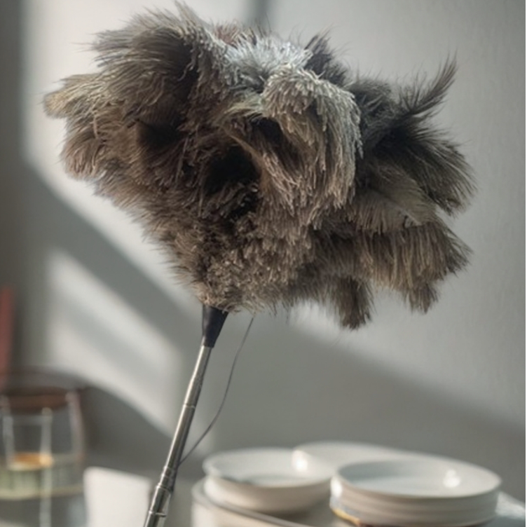 Thickened Ostrich Feather Duster for Home Use, Dust Removal, and Decoration