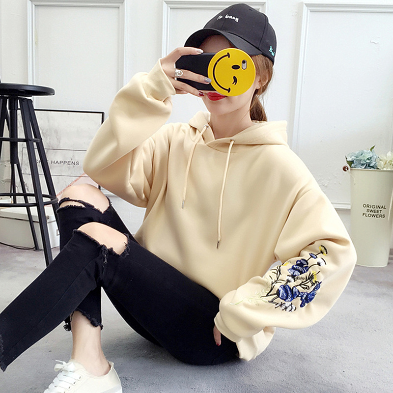 đang quá khổ mới mùa đông của loose-fitting dài vừa quần áo ấm phụ nữ cộng với nhung dày của phụ nữ đội mũ trùm đầu bong bóng tay áo quần áo bảo vệ