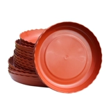 Защита окружающей среды смола круглый цветочный горшок с цветочным цветочным цветочным зеленым садоводством поставляется пластиковая устойчивость к кружево